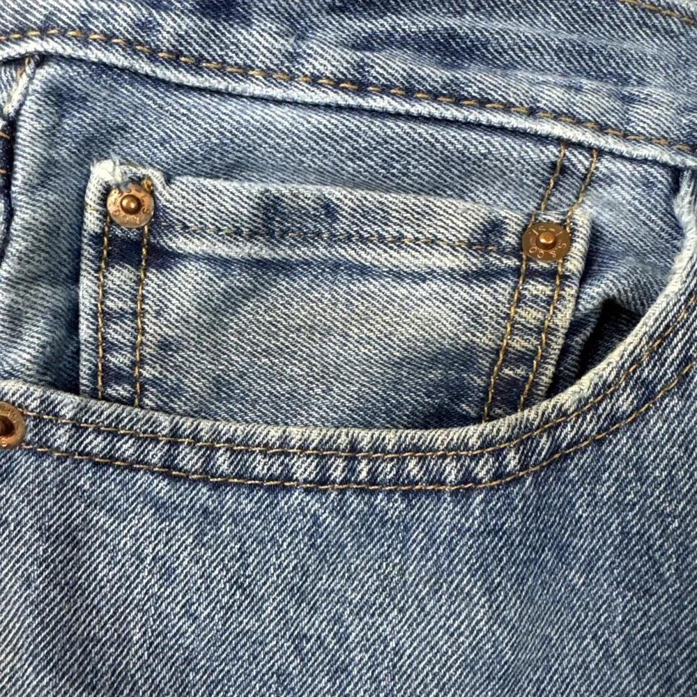 Levi's 505 Regular Fit Jeans 36x29 Men's Blue Medium Wash Straight Leg Denim